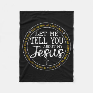 Erzähl mir von meinem Jesus Gott Glaube Religiös Fleecedecke