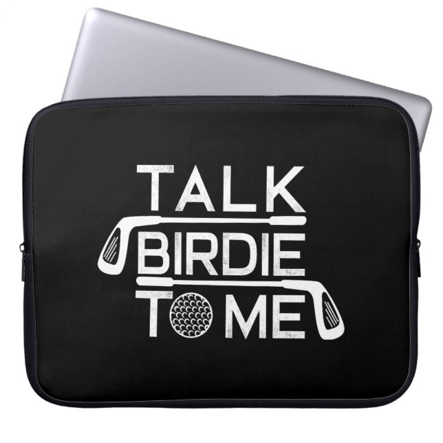 Erzählen Sie Birdie zu mir Funny Golf Golfer Golfs Laptopschutzhülle (Vorderseite)