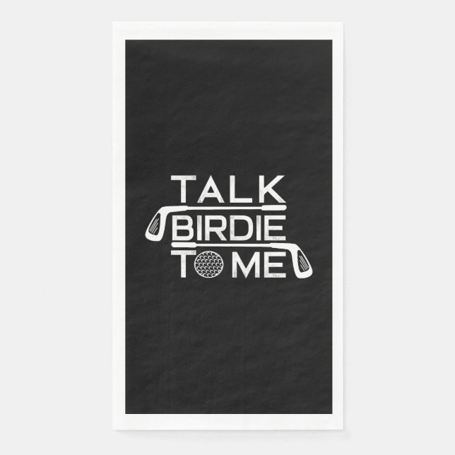 Erzählen Sie Birdie zu mir Funny Golf Golfer Golfs Serviette (Vorderseite)