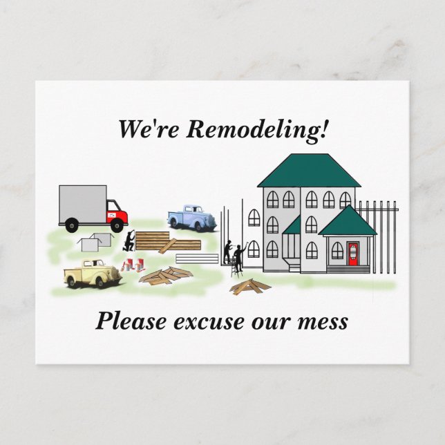 Erzählen Sie Ihren Nachbarn von Ihrem Zuhause-Proj Postkarte (Vorderseite)
