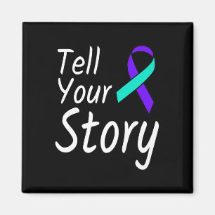 Erzählen Sie Ihren "Story Suicide Prevention Ribbo Magnet