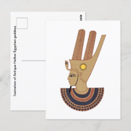Erzählung der Göttin des antiken Hathors Postkarte