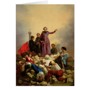Erzbischof Affre auf den Barrikaden, 1848