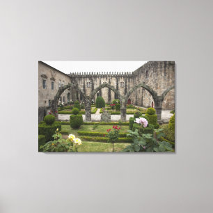 Erzbischof Palace Of Braga mit Garten Leinwanddruck