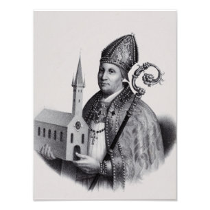 Erzbischof und Apostel des Nordens Ansgar Fotodruck