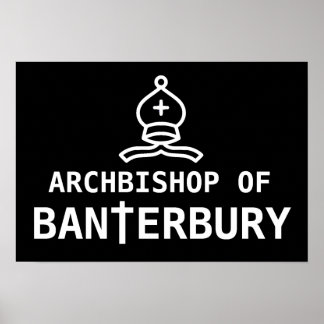 Erzbischof von Banterbury Banter Merchant Geschenk Poster