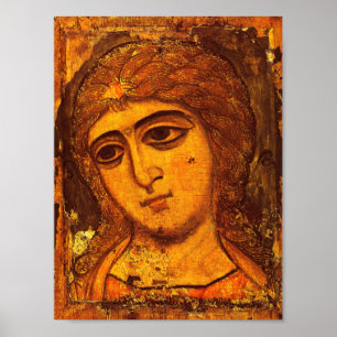 Erzengel Gabriel Altrussische Engel-Ikone Byzantin Poster