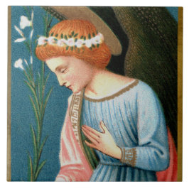 Erzengel Gabriel, Lippi-Verkündung (Detail) Fliese