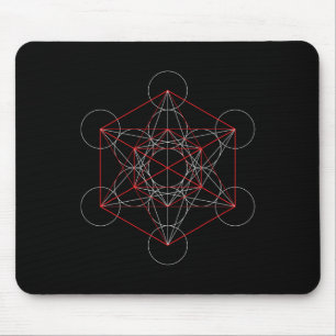 Erzengel Metatron Würfel Heilige Geometrie Spiritu Mousepad