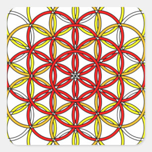 Erzengel-Michael-Freude Quadratischer Aufkleber