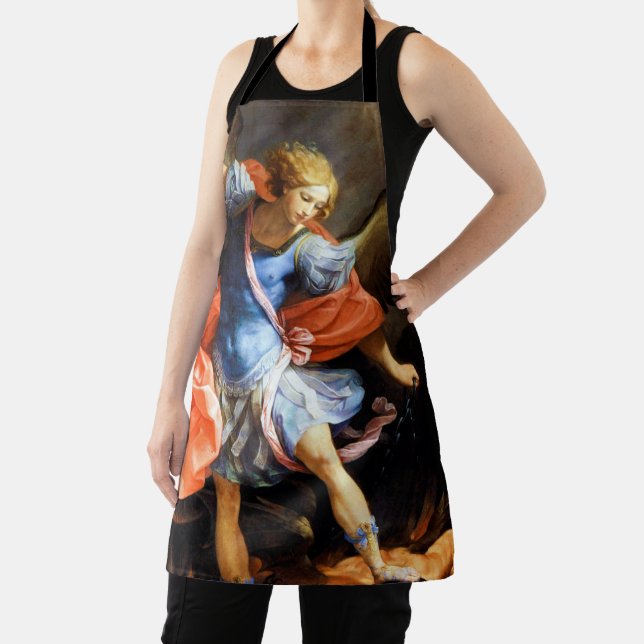 Erzengel Michael tramples Satan, Guido Reni Schürze (InSitu)