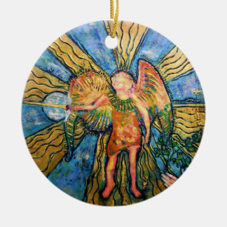 Erzengel-Michael-Weihnachtsverzierung Keramikornament
