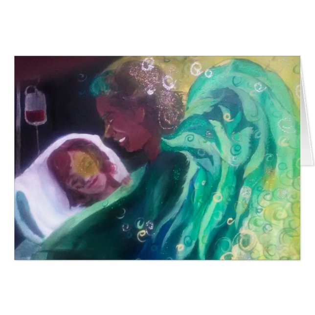 Erzengel-RAPHAEL-Karte (Vorderseite (Horizontal))