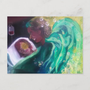 Erzengel-Raphael-Postkarte Postkarte