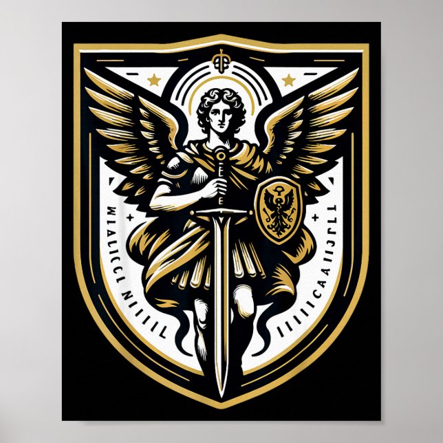 Erzengel St. Michael Christlich  Poster (Vorne)