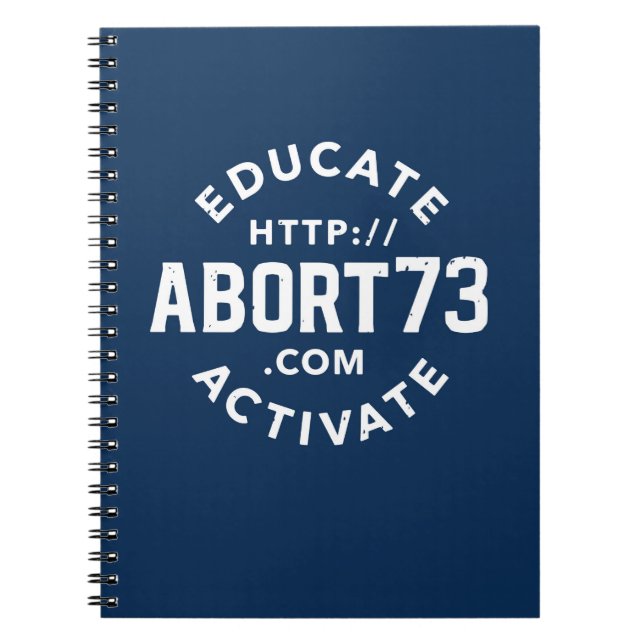 Erziehen. Aktivieren. | Abort73.com Notizblock (Vorderseite)