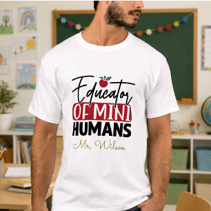 Erzieher von Mini-Menschen Notizbuch – Lustiger Le T-Shirt
