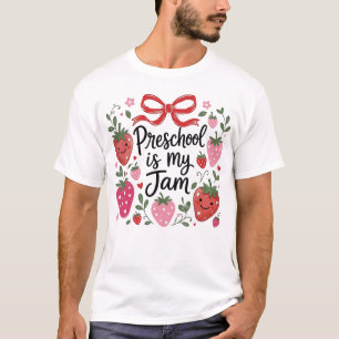 Erzieherin Vorschule ist mein Ding Erdbeere Erster T-Shirt