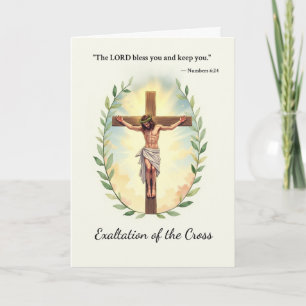 Erziehung des Friedens und der Segnungen des Kreuz Karte