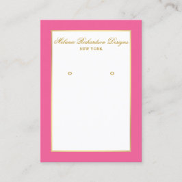 Erzielen der Grafikkarte Gold und Hot Pink Visitenkarte