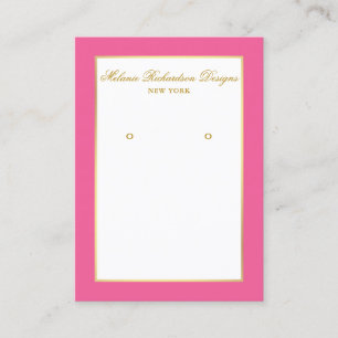 Erzielen der Grafikkarte Gold und Hot Pink Visitenkarte