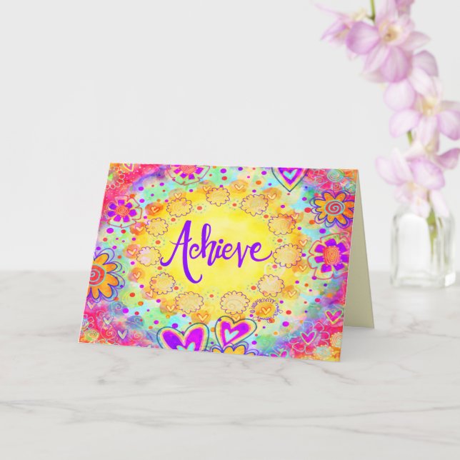 Erzielen Sie Spaß und Blumen Farbe Inspiration Tre Karte (Orchidee)