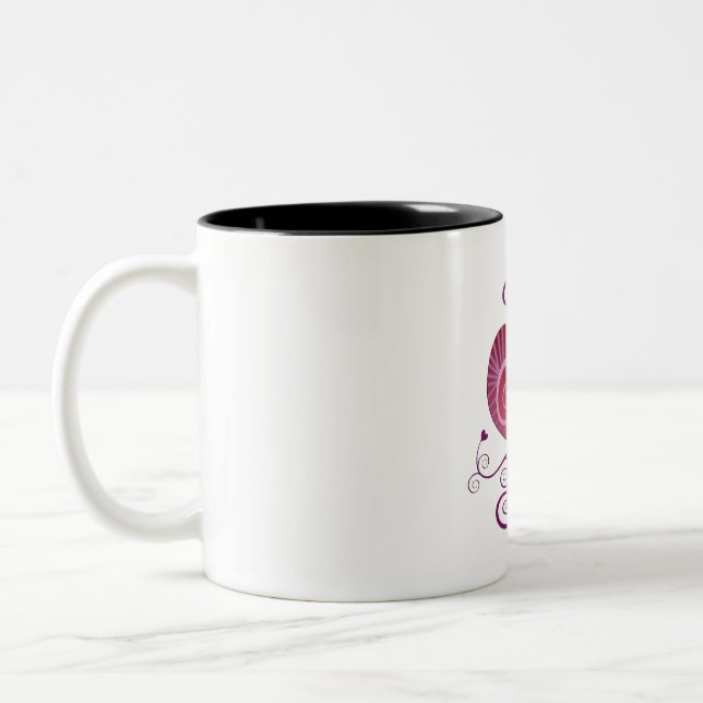 ERZULI FREDA DAHOMEY VEVE MATTIERTE GLASBIENTASSE ZWEIFARBIGE TASSE (Links)