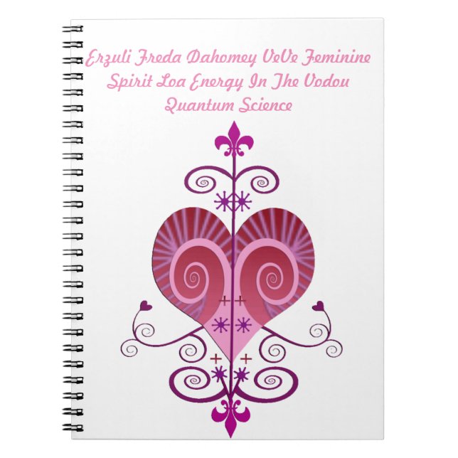 ERZULI FREDA DAHOMEY VEVE NOTEBOOK NOTIZBLOCK (Vorderseite)