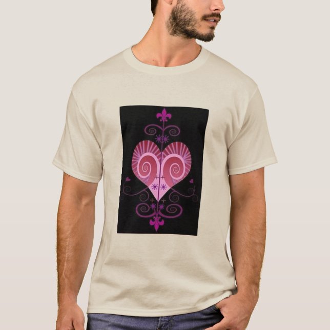 ERZULI FREDA DAHOMEY VEVE SECRET VODOU GEOMETRY T-Shirt (Vorderseite)