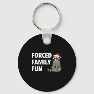 Erzwungene Familien-Spaß-Weihnachts-Pyjamas Lustig Schlüsselanhänger