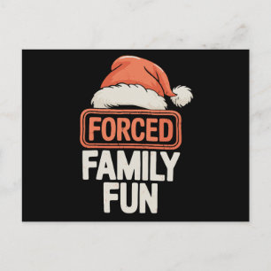 Erzwungener Familien-Spaß Weihnachten Santa Hut Xm