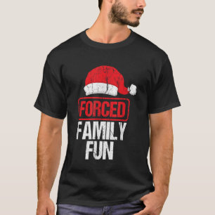 Erzwungener Familienspass Frohe Weihnachtsferien T-Shirt