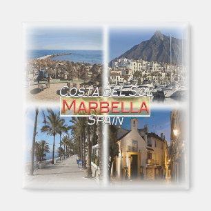 ES0122 Europa, Spanien, Andalusien, Marbella, Kühl Magnet