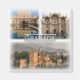 ES0123 Europa, Spanien, Andalusien, Granada, Kühls Magnet