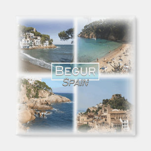 ES0147 Europa, Spanien, Begur, Kühlschrank Magnet
