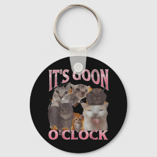 Es's Goon O'clock Funny Cat Ironic Meme Me Schlüsselanhänger