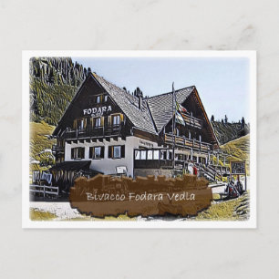 Es - Alphütte Bivacco Fodara Vedla - Dolomiti - Postkarte