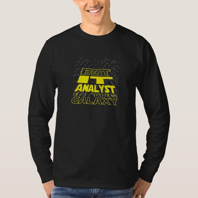 Es analysiert Cool Galaxy Job T-Shirt (Vorderseite)