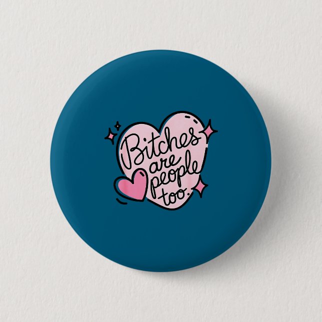 Es Are People Too Funny Humor Quote  Button (Vorderseite)