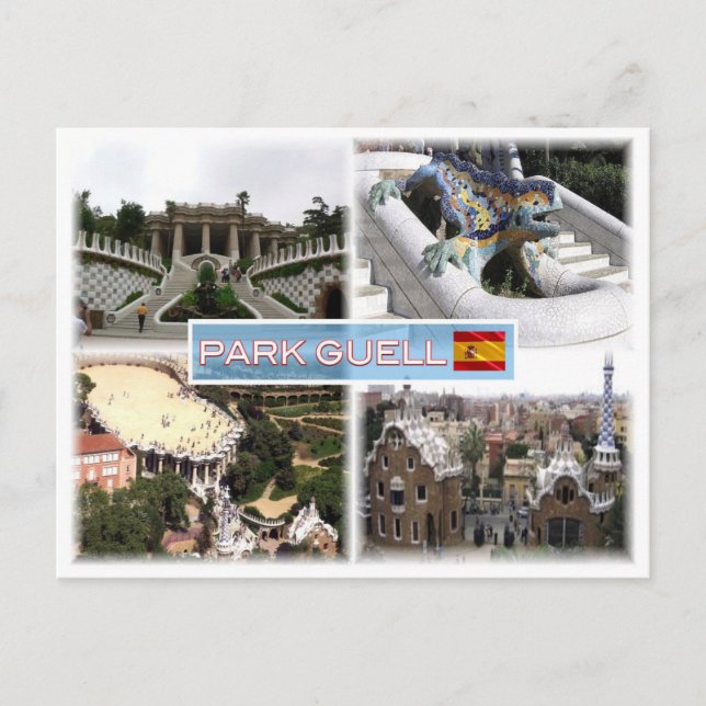 ES Barcelona - Park Guell Postkarte (Vorderseite)