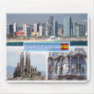 ES Barcelona - Skyline - Skyline - Sagrada Familia Mousepad