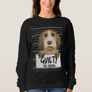 Es Basset Griffon Vendeen Mugshot Guilty Dog Sweatshirt