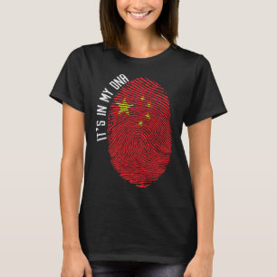 Es befindet sich in meinem D N-China-Fingerabdruck T-Shirt