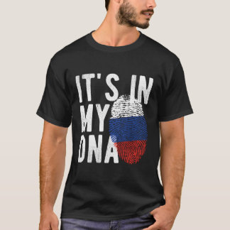 Es befindet sich in meinem DNA-Russland-Flag Finge T-Shirt