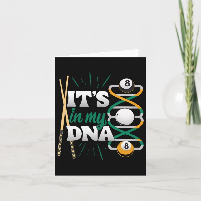 Es befindet sich in meinem DNS - Billiard Queue Po Karte (Vorderseite)