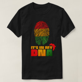 Es befindet sich in meiner DNA African Flag Black  T-Shirt