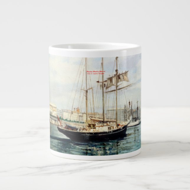 Es bemannt/bemannt/Seascape Jumbo-Tasse (Vorderseite)