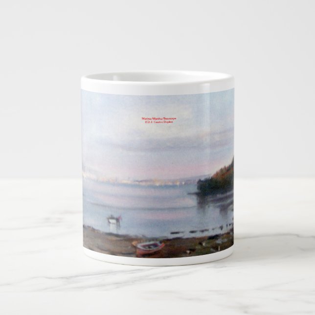 Es bemannt/bemannt/Seascape Jumbo-Tasse (Vorderseite)