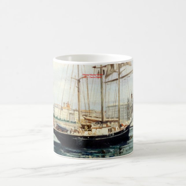 Es bemannt/bemannt/Seascape Kaffeetasse (Mittel)