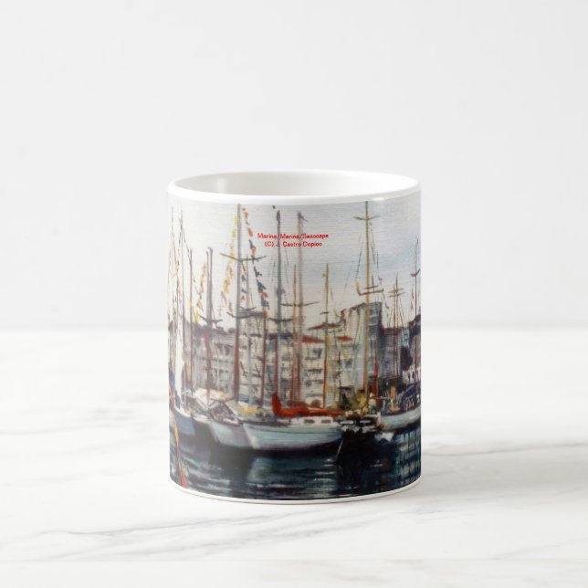 Es bemannt/bemannt/Seascape Kaffeetasse (Mittel)